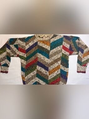 VTG Boston Traders linen/cotton blend women’s sweater